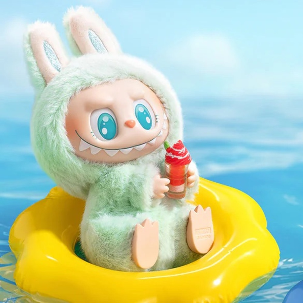 Authentic Popmart Have a Seat Labubu Green QuQu Plush Bag Charm - New Sealed Box